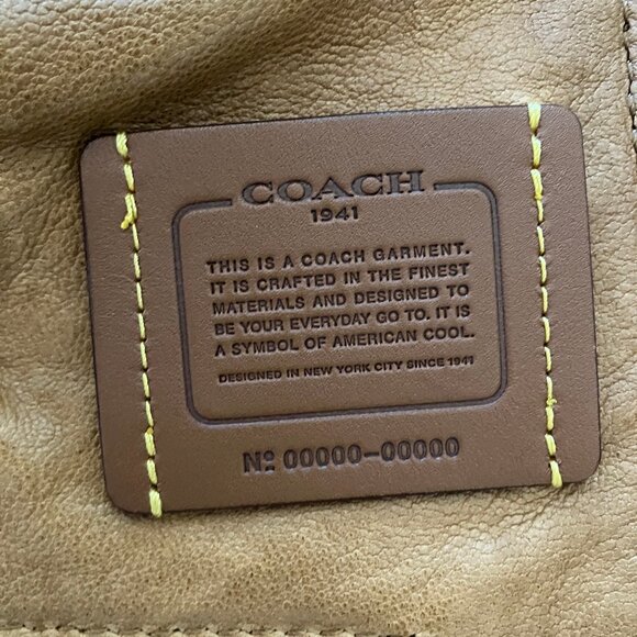 RARE Coach Cropped Leather Jacket - Picture 9 of 11